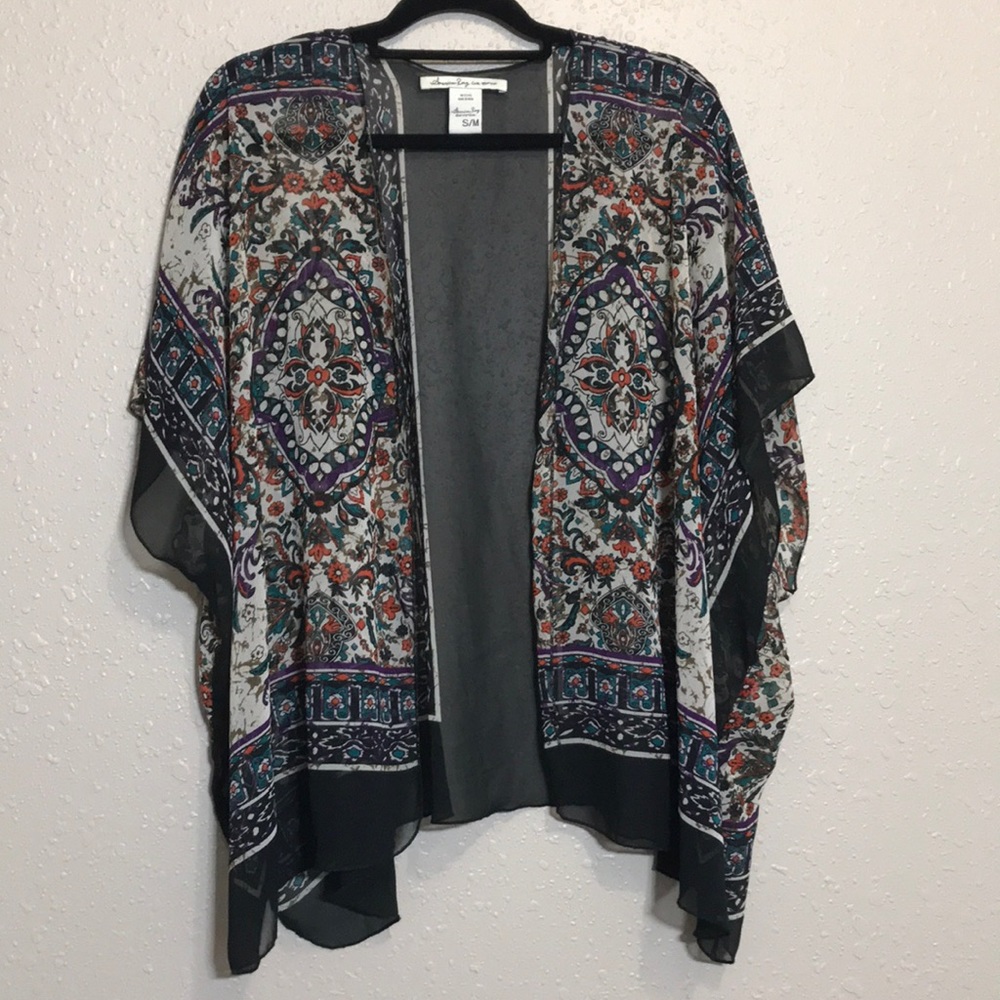 American Rag sheer boho cardigan/ Cover up Sz S/M